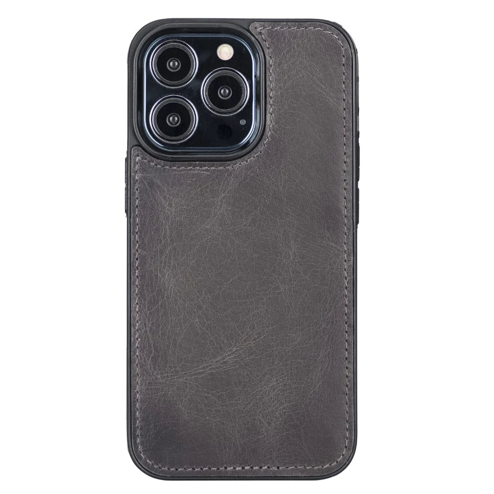 Magic iPhone 13 Pro Genuine Leather Detachable Wallet Case
