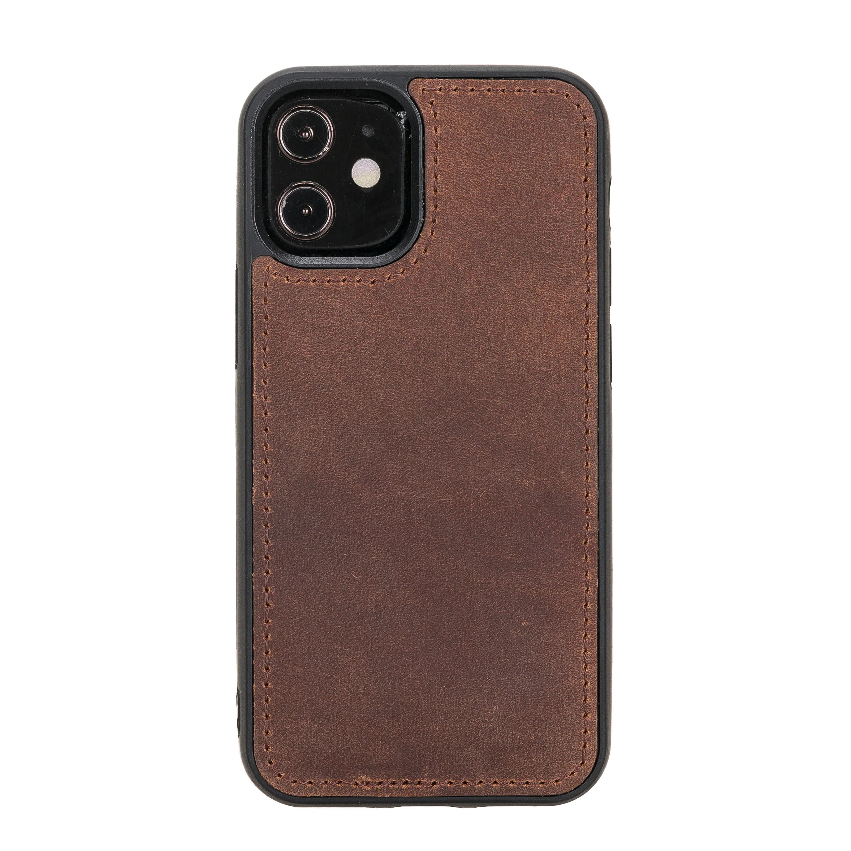 Liluri iPhone 12 Mini Detachable Genuine Leather Wallet Case
