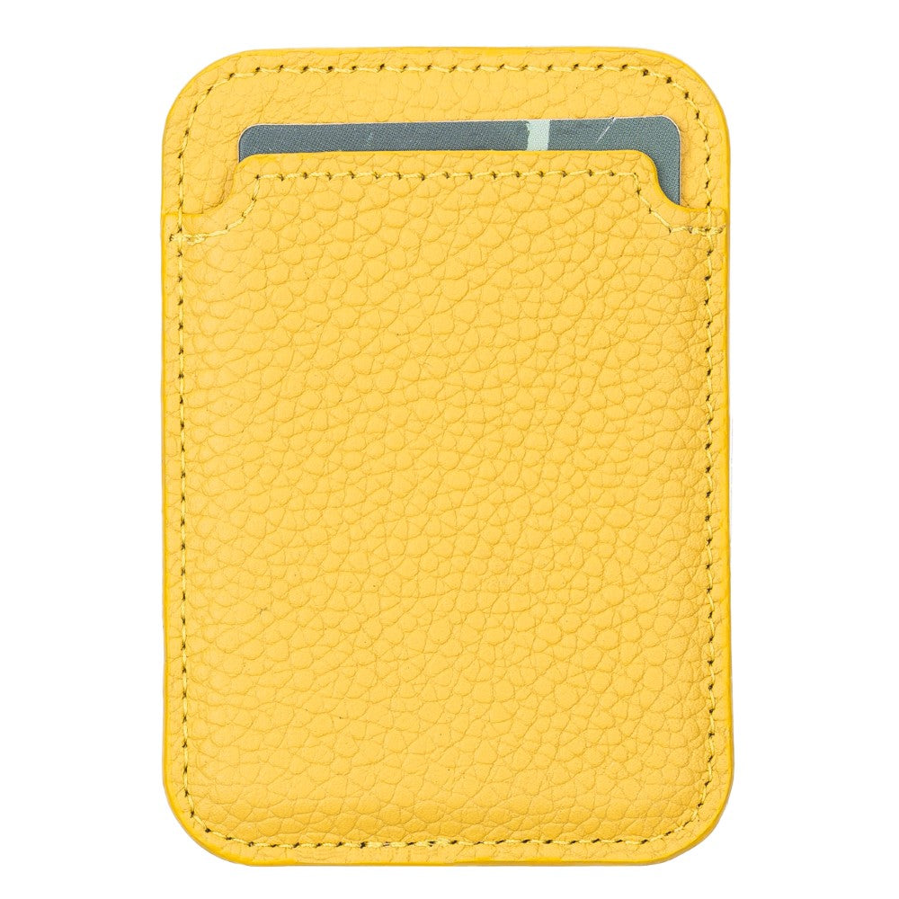Maggy Leather Magnetic Card Holder - saracleather