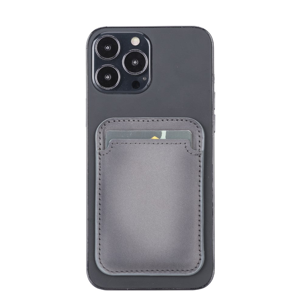 Maggy Leather Magnetic Card Holder - saracleather