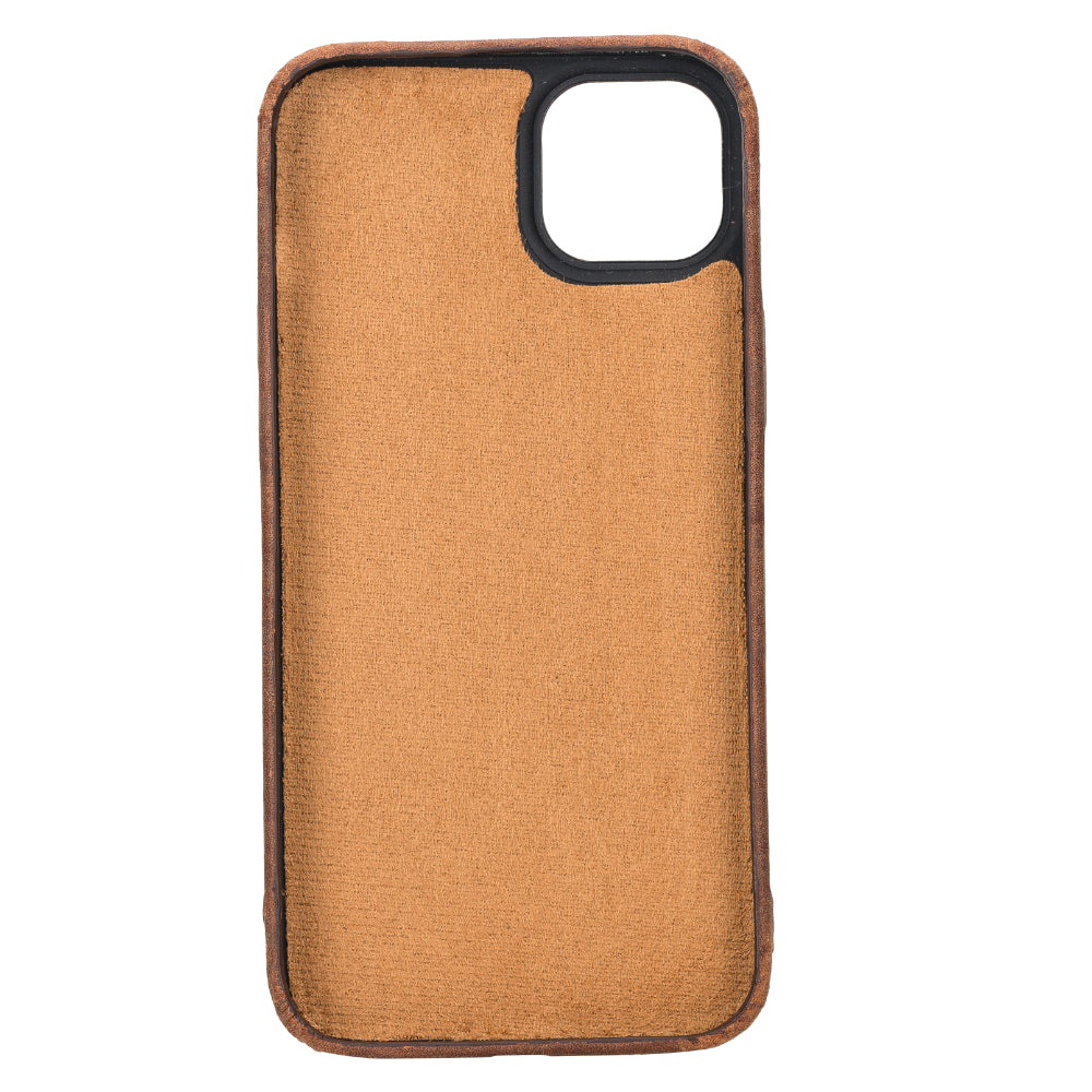 Rock Cover iPhone 15 Plus Genuine Leather Case
