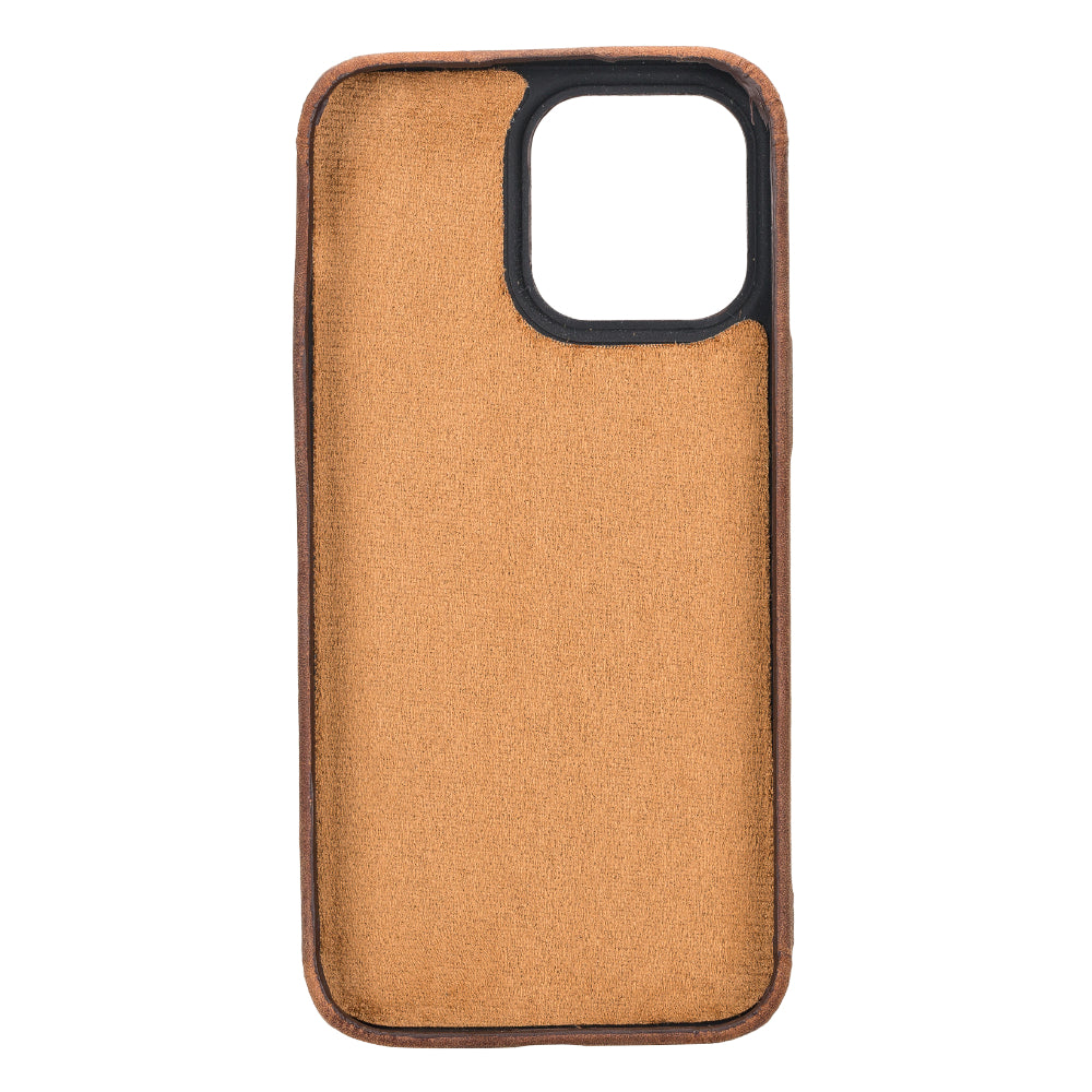 Rock Cover iPhone 15 Pro Genuine Leather Case