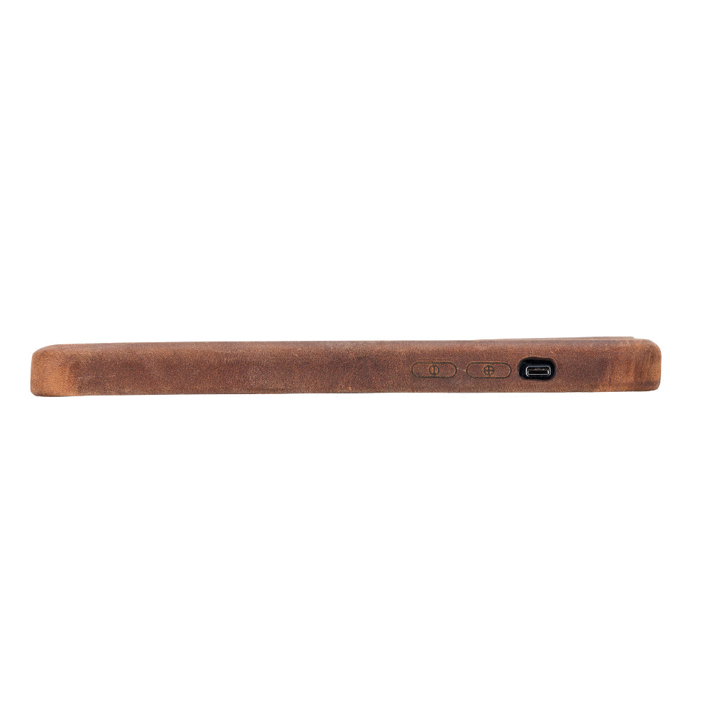 Rock Cover iPhone 15 Pro Genuine Leather Case