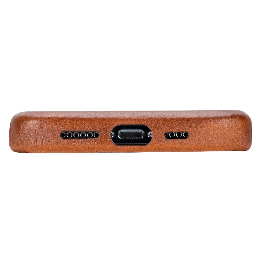 Rock Cover iPhone 15 Pro Genuine Leather Case