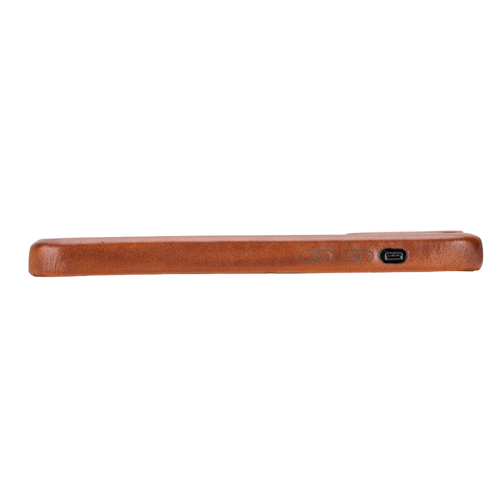 Rock Cover iPhone 15 Pro Genuine Leather Case