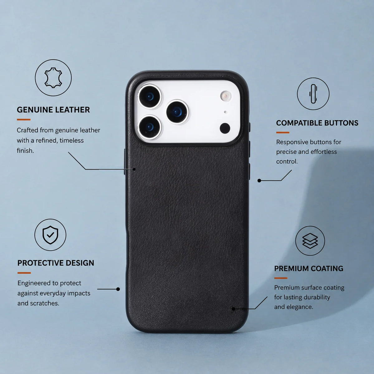 Prestige iPhone 18 Pro Max / 17 Pro Max Leather Case