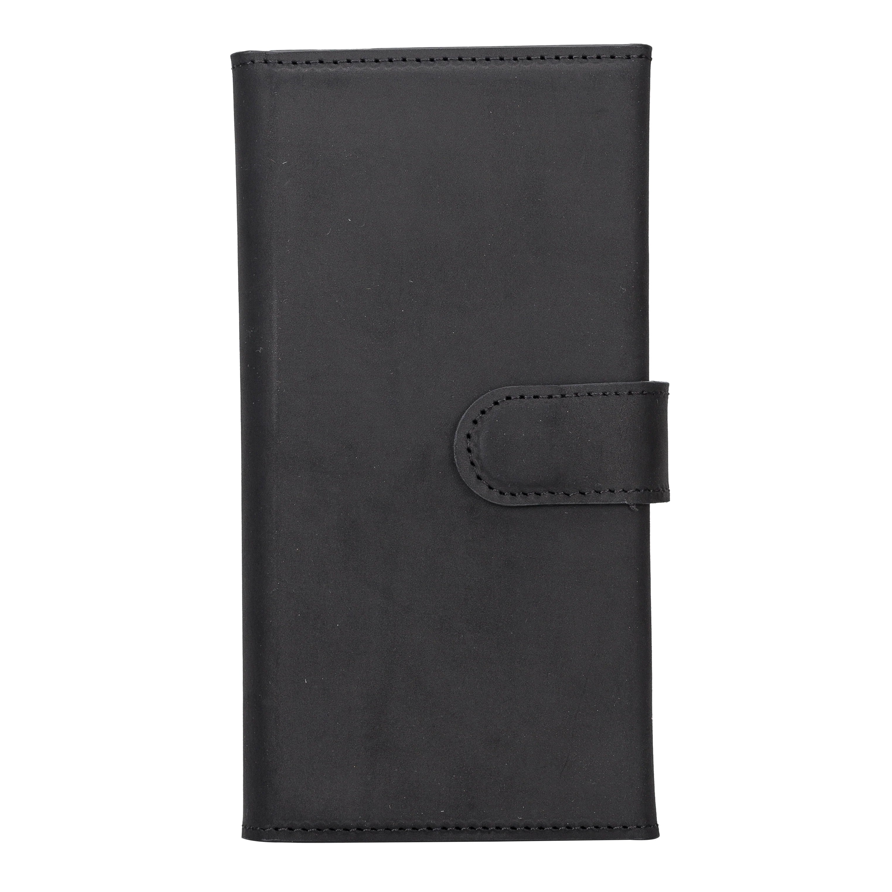 Santa iPhone 14 Plus Genuine Leather Detachable Wallet Case