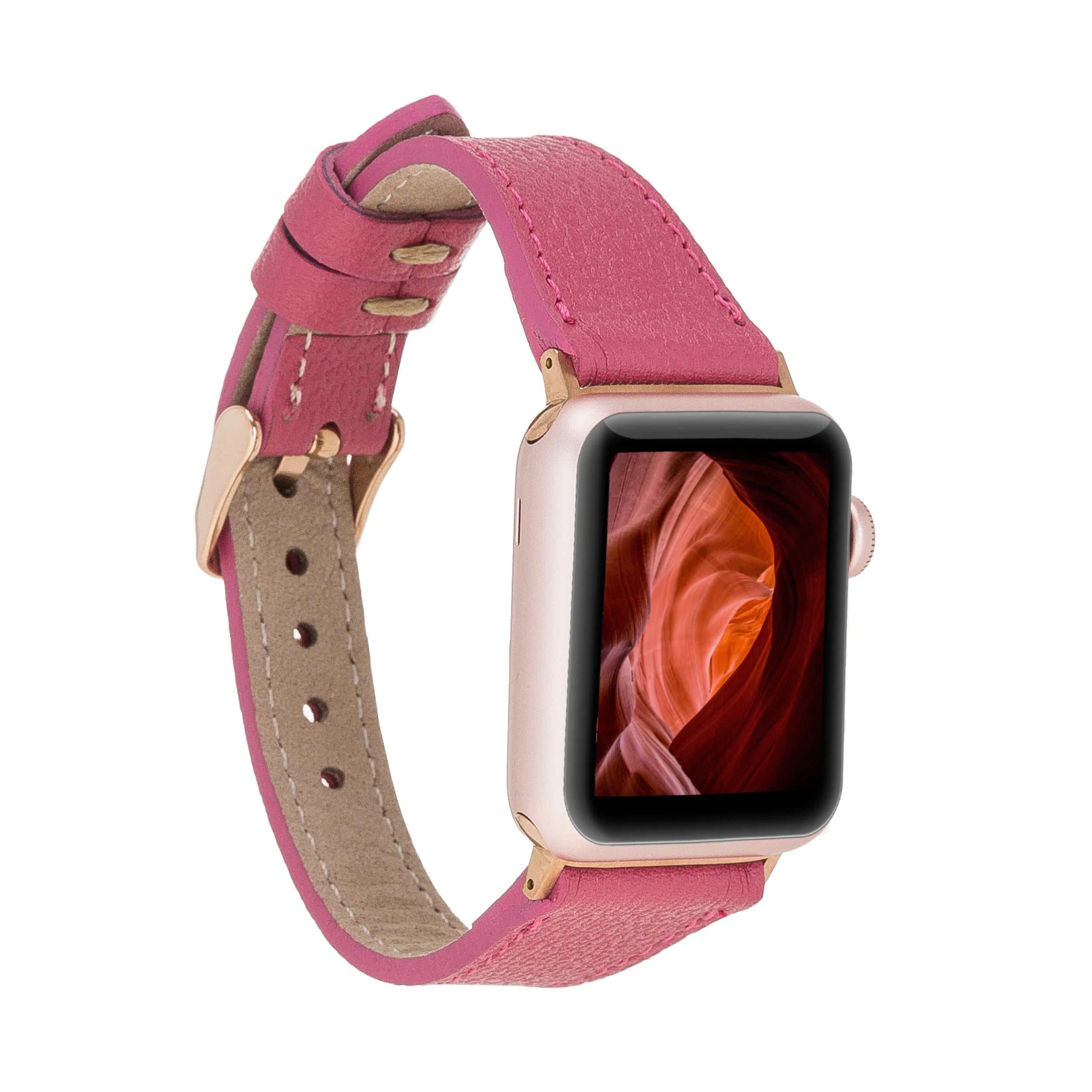 Slim Genuine Leather Apple Watch Band