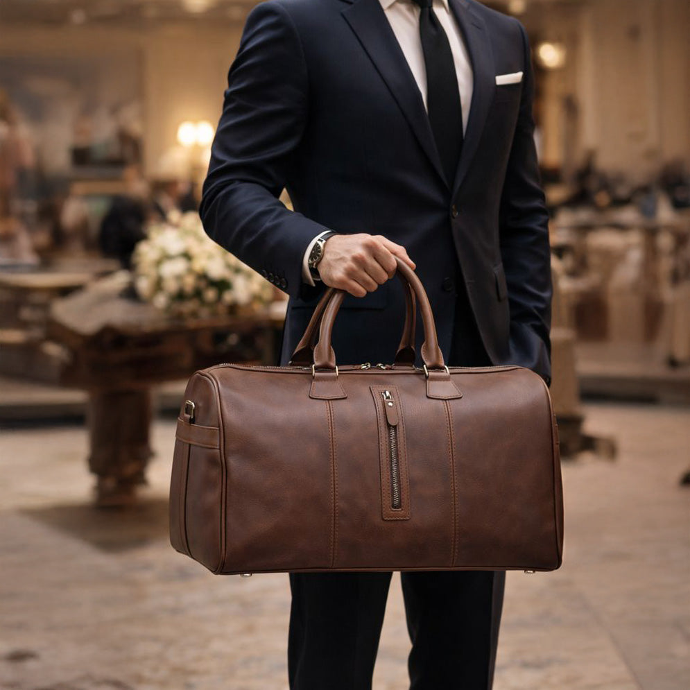 Dolly Genuine Leather Weekend Duffle Bag