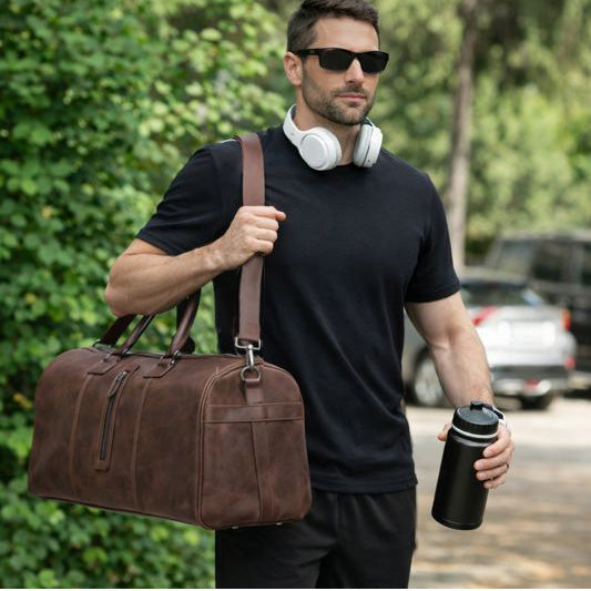 Dolly Genuine Leather Weekend Duffle Bag