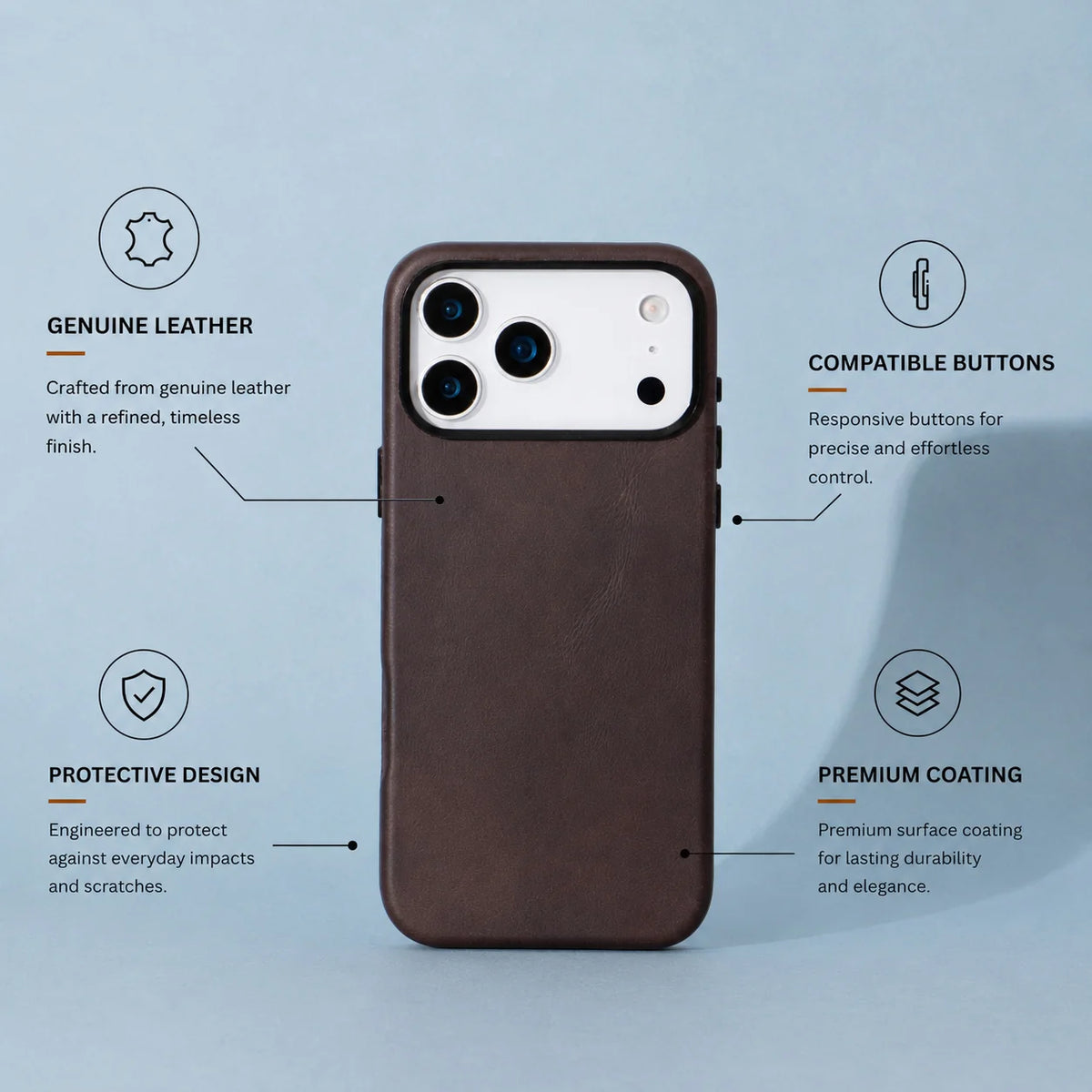 Prestige iPhone 18 Pro Max / 17 Pro Max Leather Case