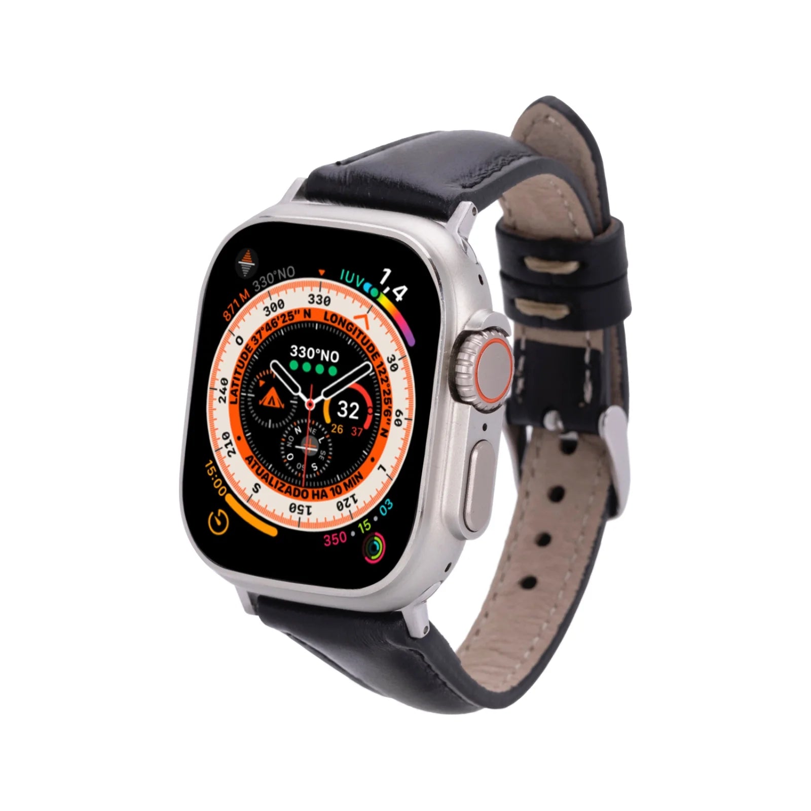 Slim Genuine Leather Apple Watch Band