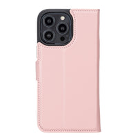 Magic Magnetic Detachable Leather Wallet Case with RFID for iPhone 15 Pro Max (6.7") - PINK