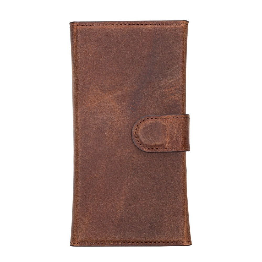 Santa iPhone 13 Mini Genuine Leather Detachable Wallet Case