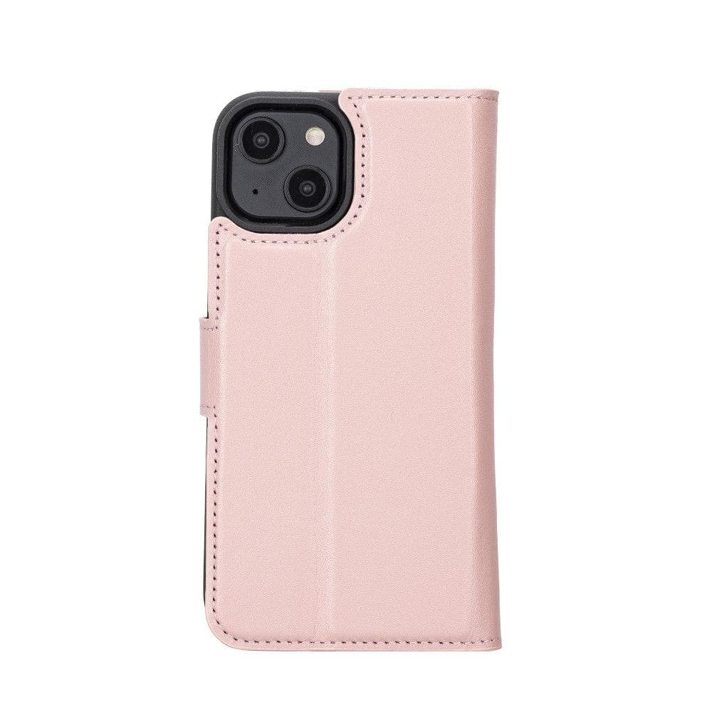 Magic iPhone 14 Detachable Genuine Colorful Leather Wallet Case