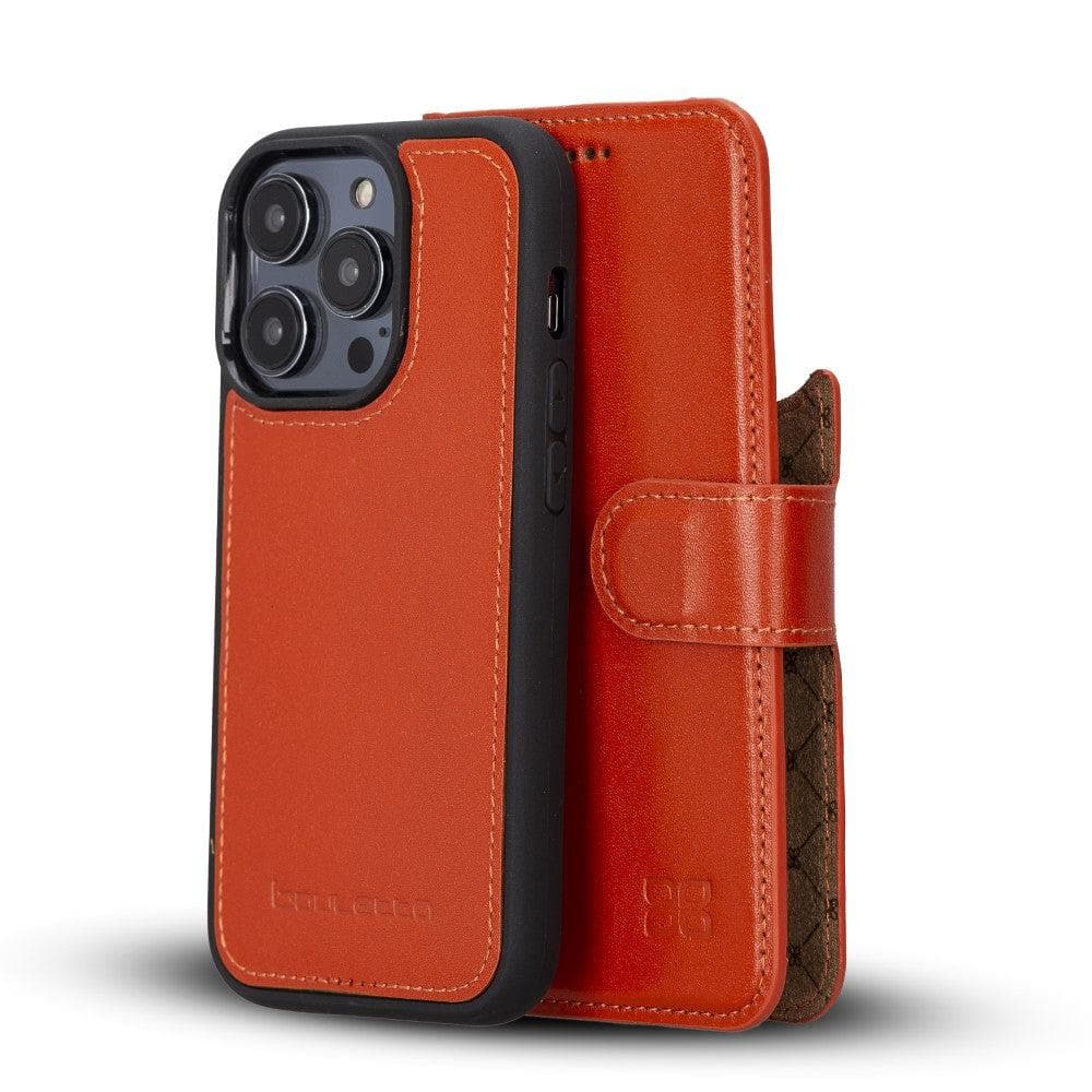 Magic iPhone 14 Pro Detachable Genuine Colorful Leather Wallet Case