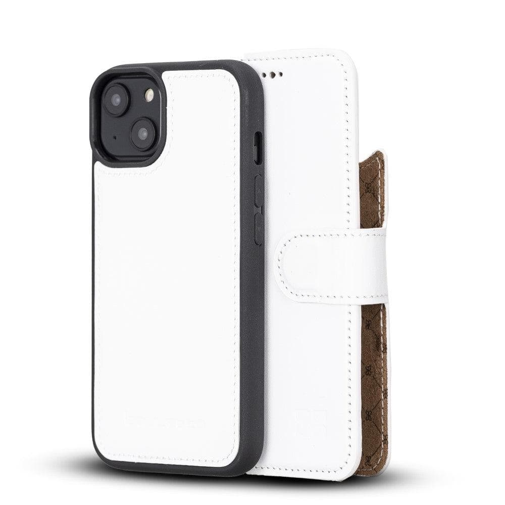 Magic iPhone 14 Detachable Genuine Colorful Leather Wallet Case