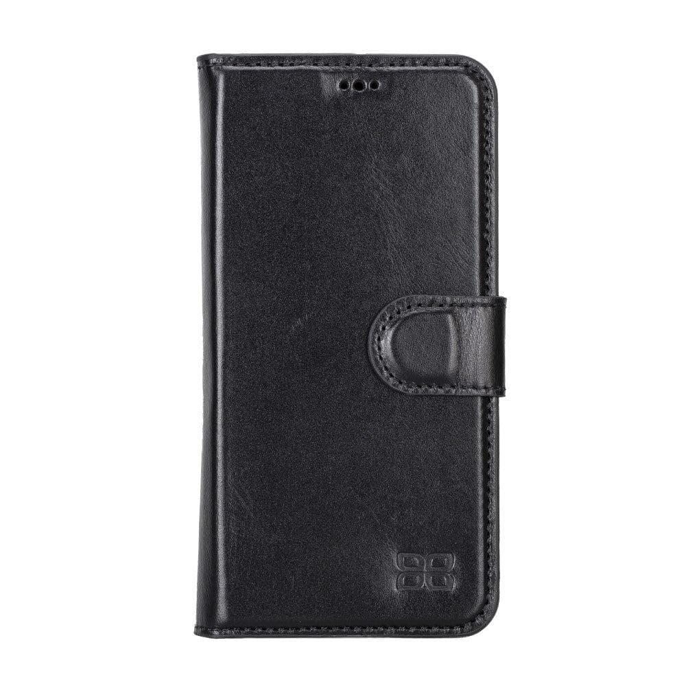 Magic iPhone 14 Pro Max Detachable Genuine Darker Color Leather Wallet Case