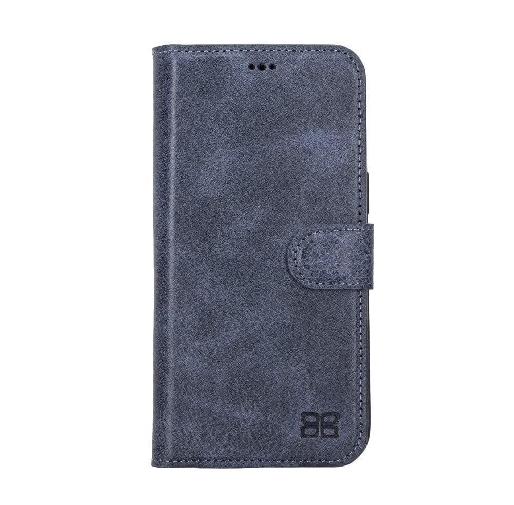 Magic iPhone 14 Pro Max Detachable Genuine Darker Color Leather Wallet Case