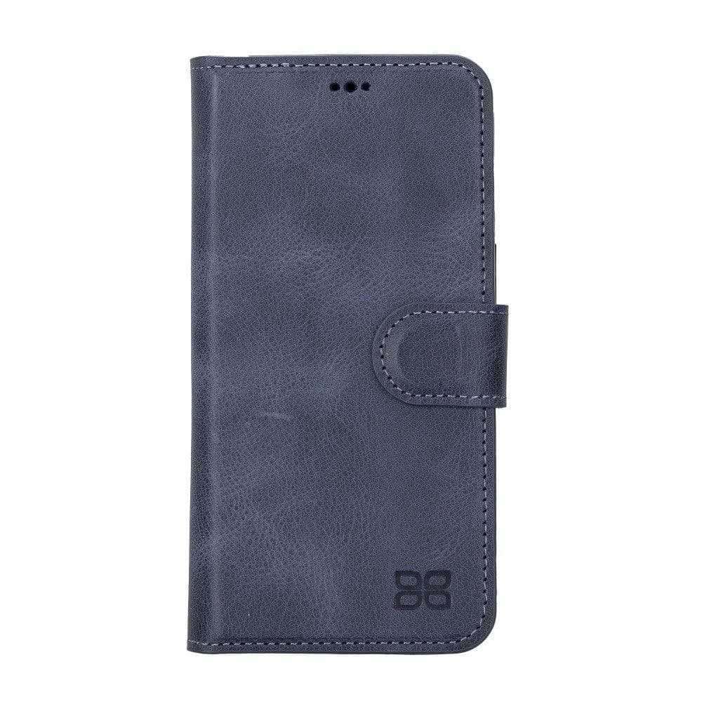 Magic iPhone 14 Pro Max Detachable Genuine Darker Color Leather Wallet Case