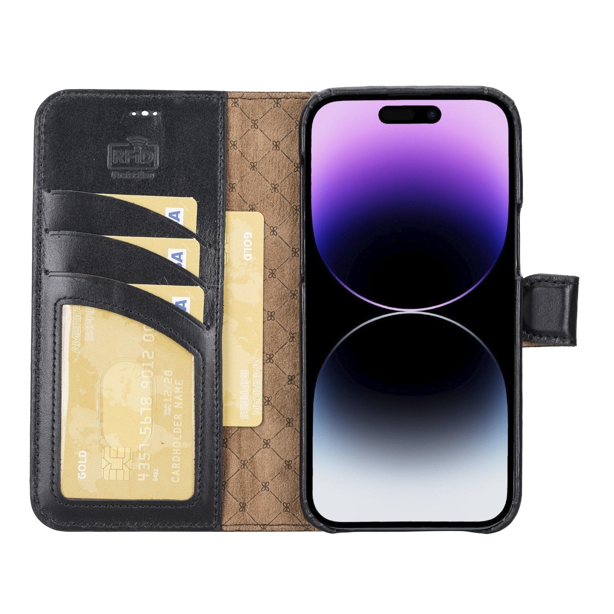 F360 Magic Leather iPhone 14 Plus Detachable Wallet Case