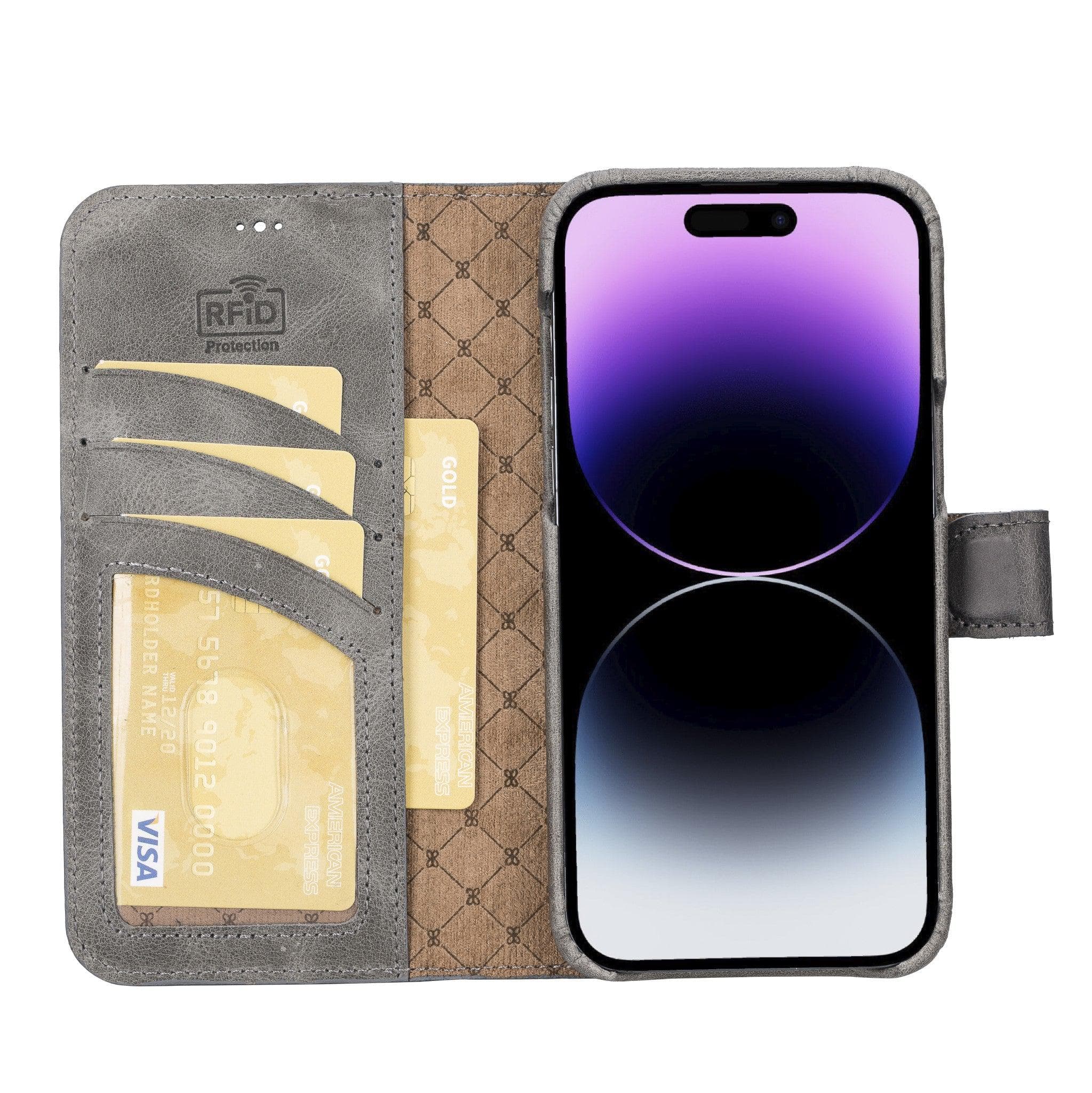 F360 Magic Leather iPhone 14 Plus Detachable Wallet Case