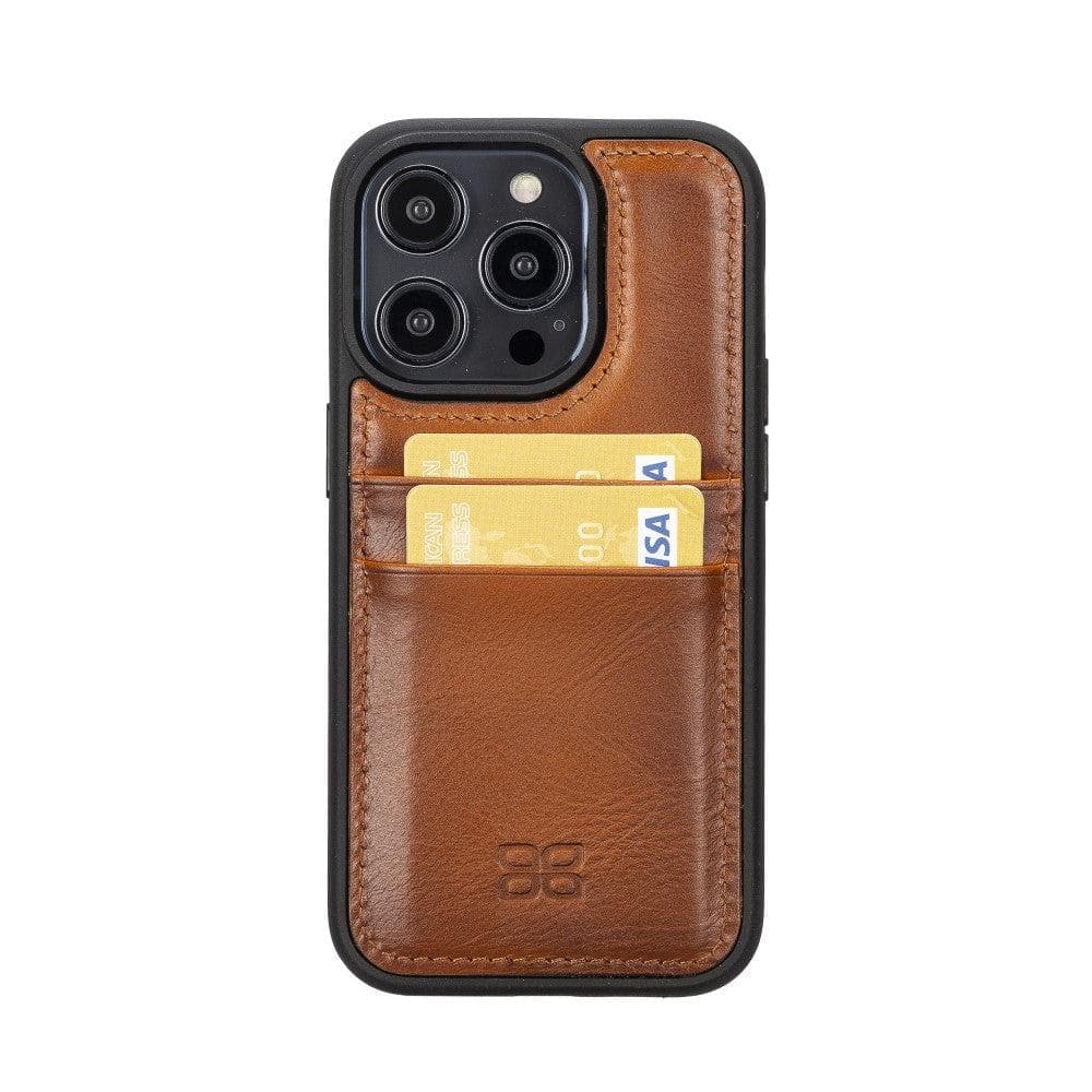 Flex Cover Leather iPhone 14 Case with Card Holder