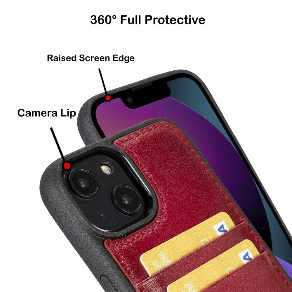 Flex Cover Leather iPhone 14 Pro Case with Card Holder