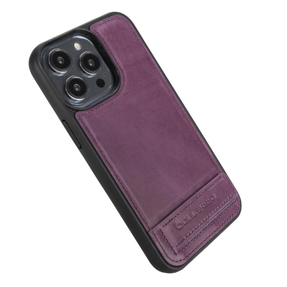 Flex Base Genuine Leather iPhone 14 Case with Stand