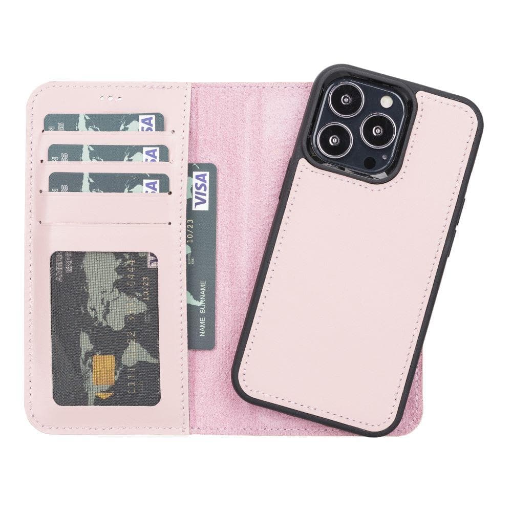 Magic iPhone 13 Pro Max Detachable Leather Wallet Case