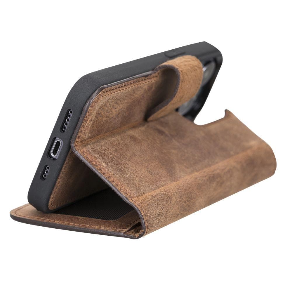 Magic iPhone 13 Pro Max Detachable Leather Wallet Case