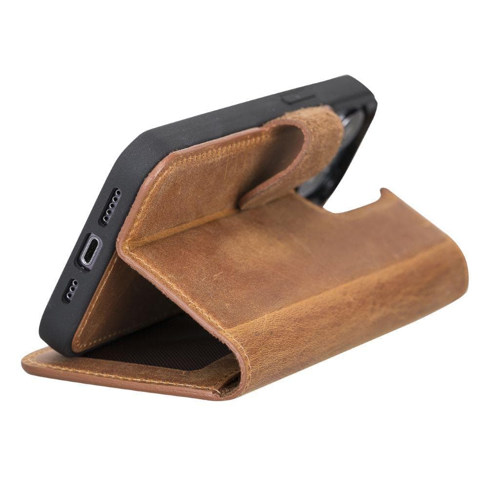Magic iPhone 13 Pro Max Detachable Leather Wallet Case