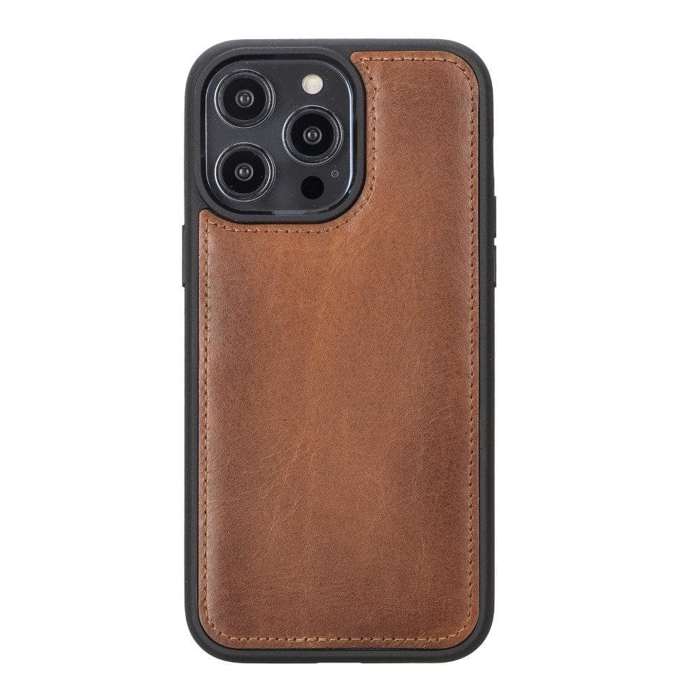 Magic iPhone 14 Plus Genuine Leather Detachable Wallet Case