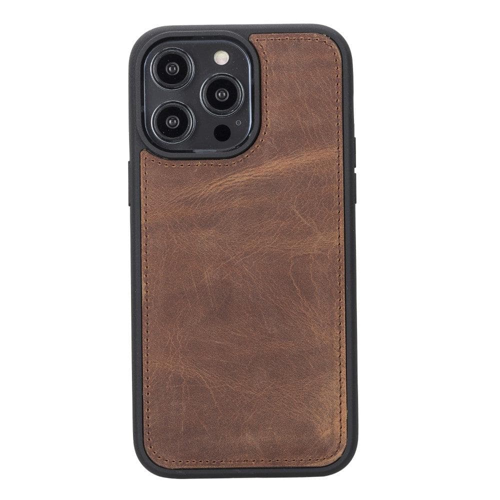 Magic iPhone 14 Plus Genuine Leather Detachable Wallet Case