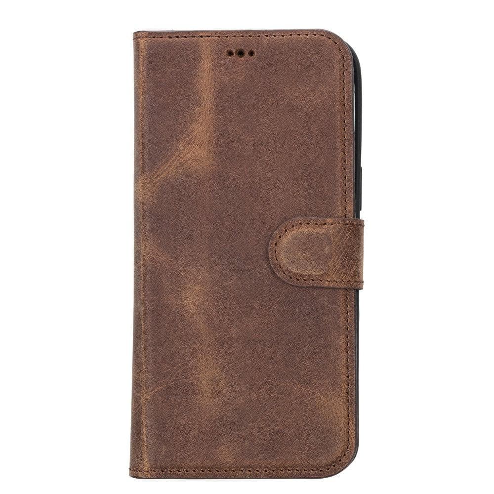 Magic iPhone 14 Plus Genuine Leather Detachable Wallet Case