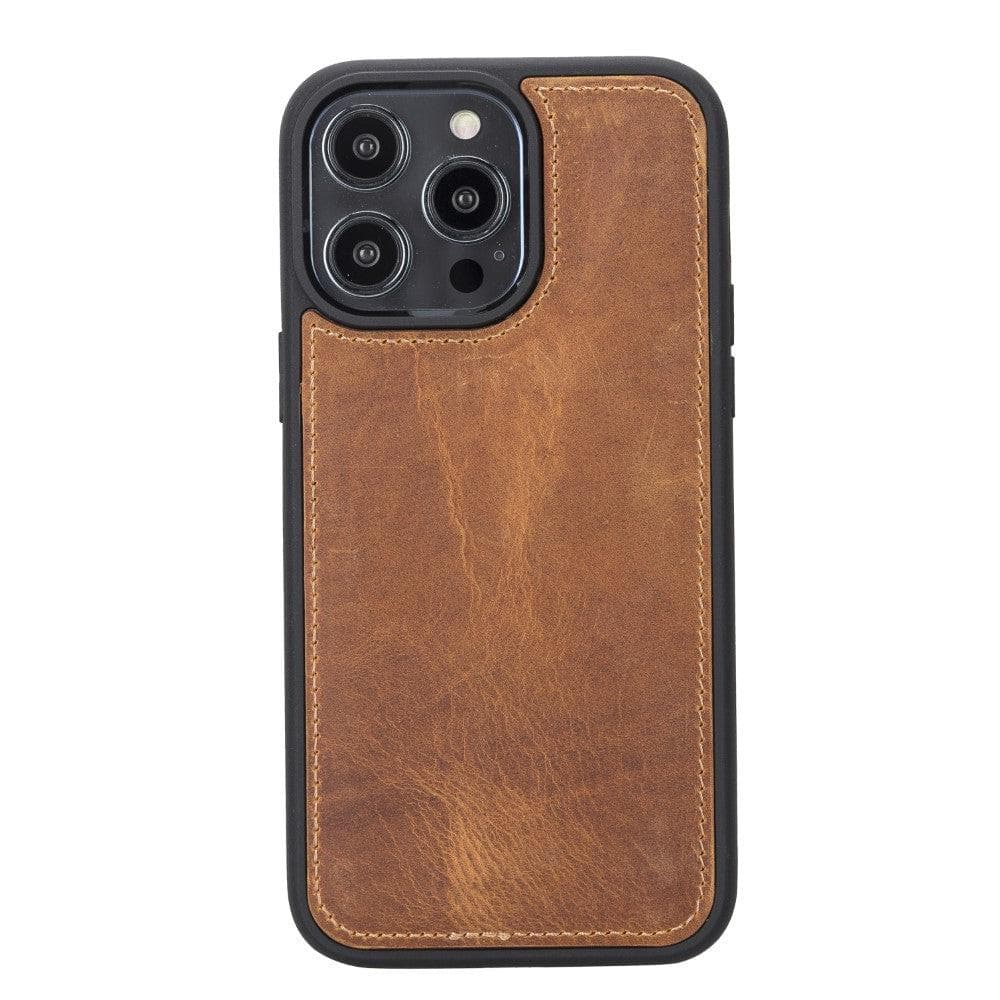 Magic iPhone 14 Plus Genuine Leather Detachable Wallet Case