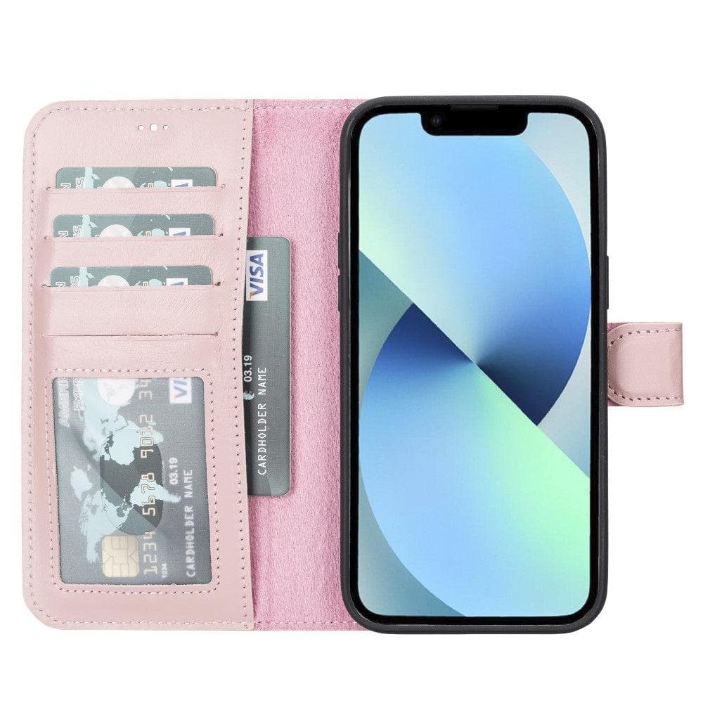 Magic iPhone 14 Genuine Leather Detachable Wallet Case