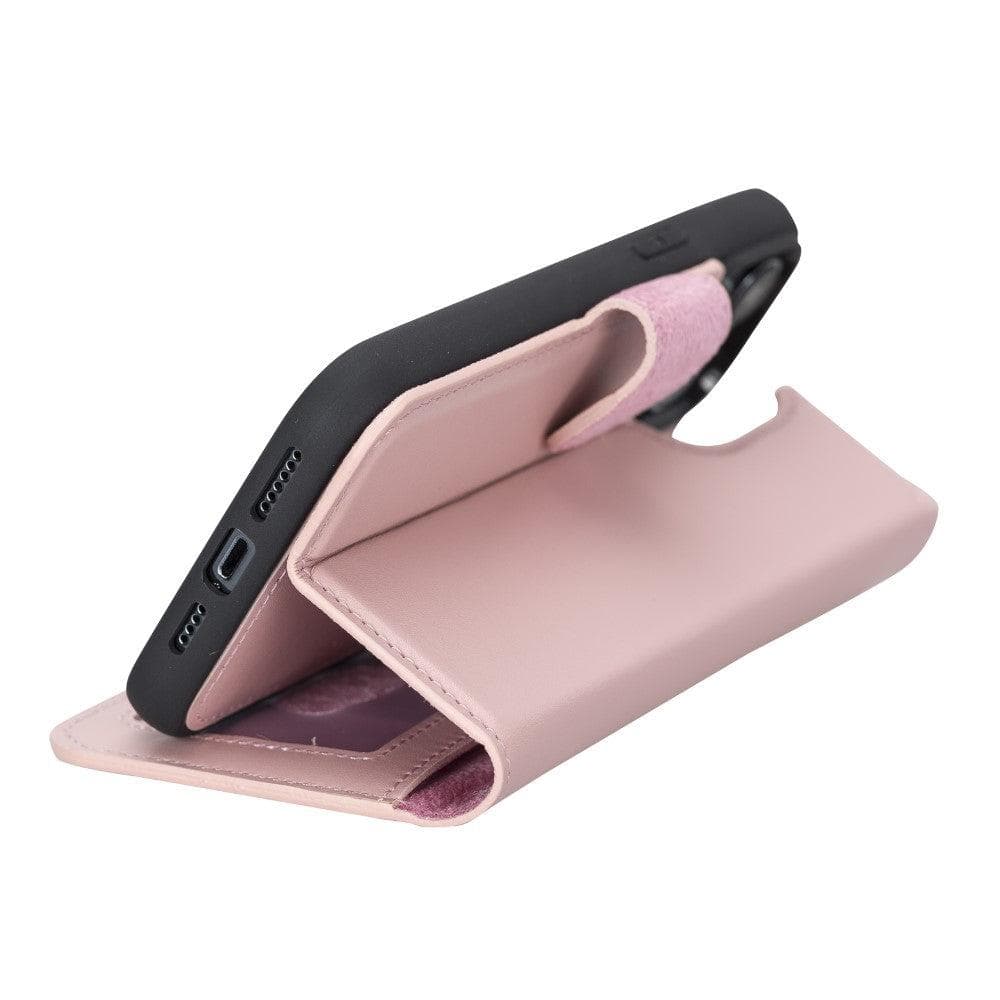 Magic iPhone 14 Plus Genuine Leather Detachable Wallet Case