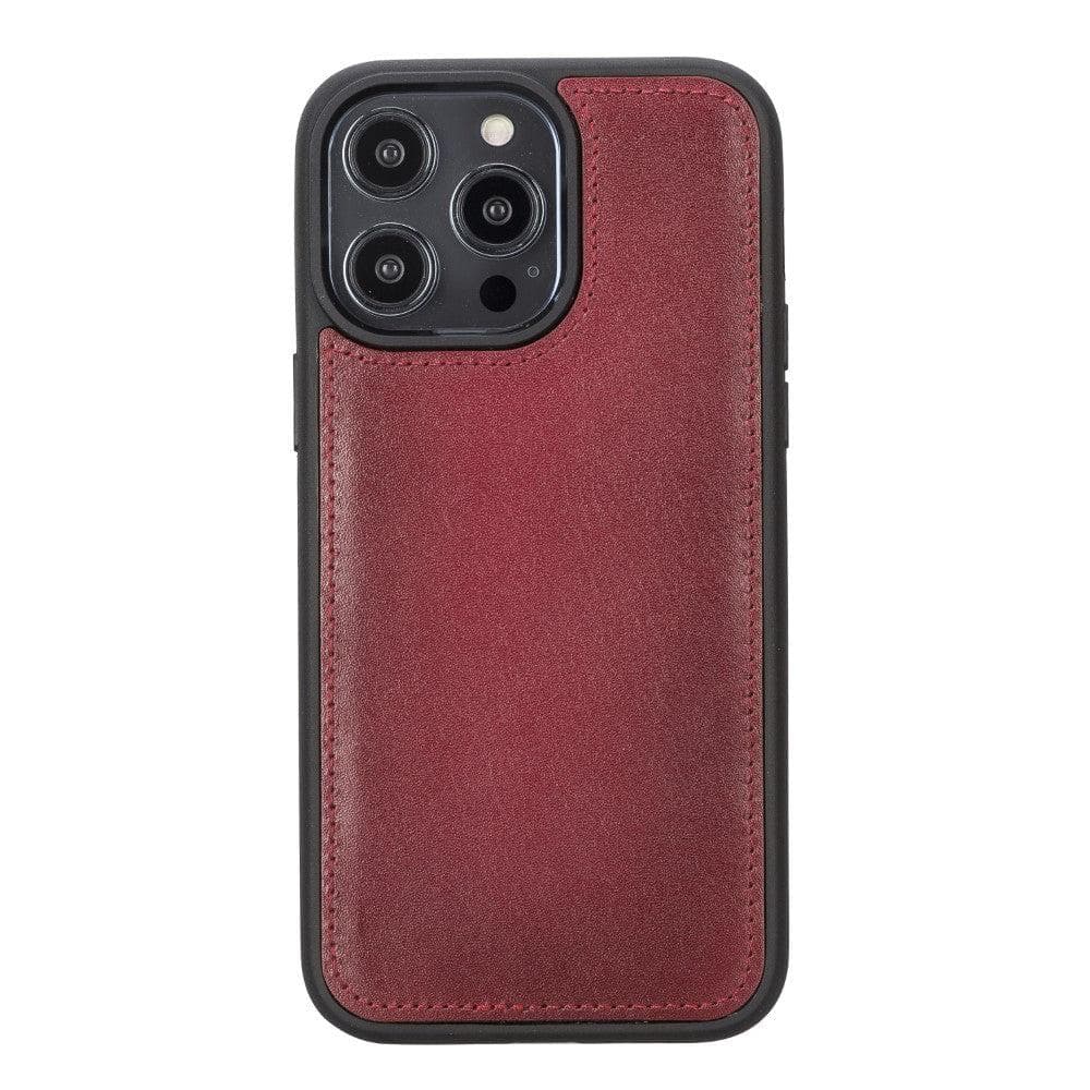 Magic iPhone 14 Plus Genuine Leather Detachable Wallet Case