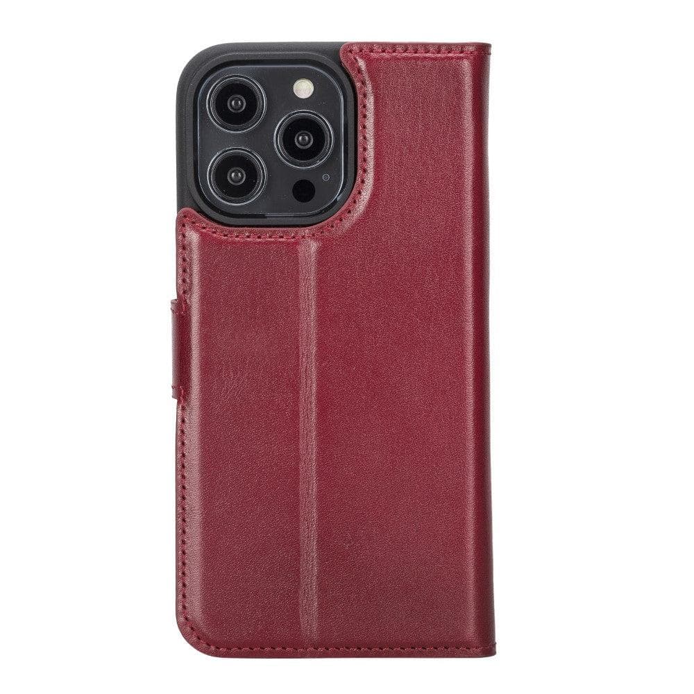 Magic iPhone 14 Plus Genuine Leather Detachable Wallet Case