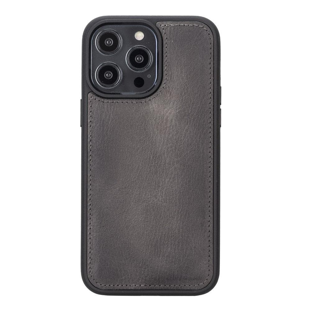 Magic iPhone 14 Plus Genuine Leather Detachable Wallet Case