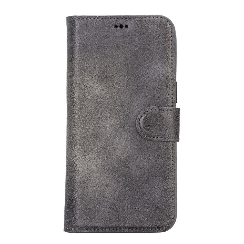 Magic iPhone 14 Plus Genuine Leather Detachable Wallet Case