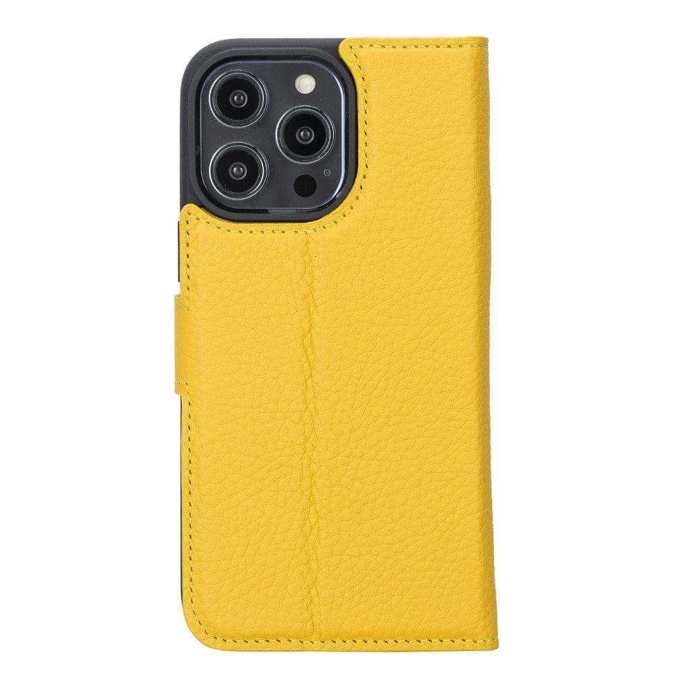 Magic iPhone 14 Plus Genuine Leather Detachable Wallet Case
