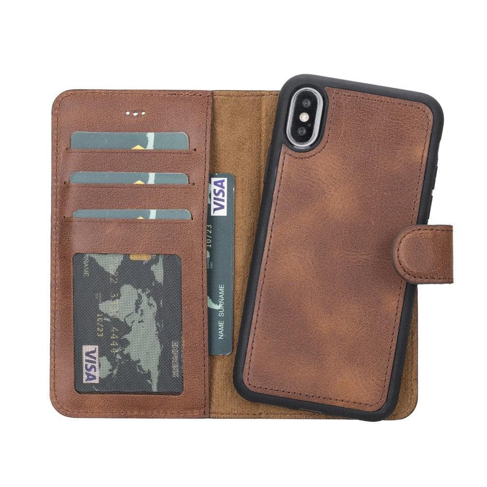 Magic iPhone XS Max Detachable Leather Wallet Case