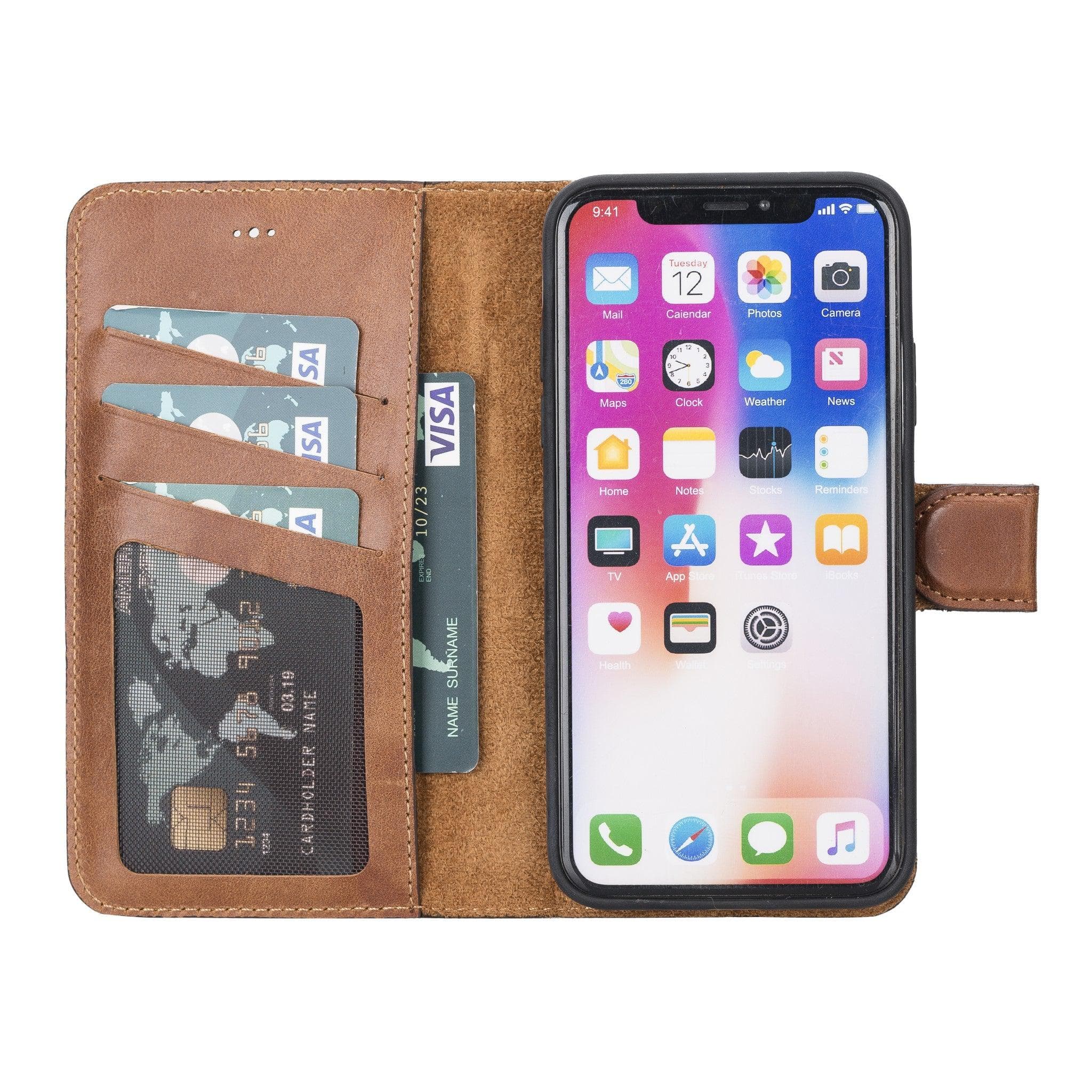 Magic iPhone XS Max Detachable Leather Wallet Case