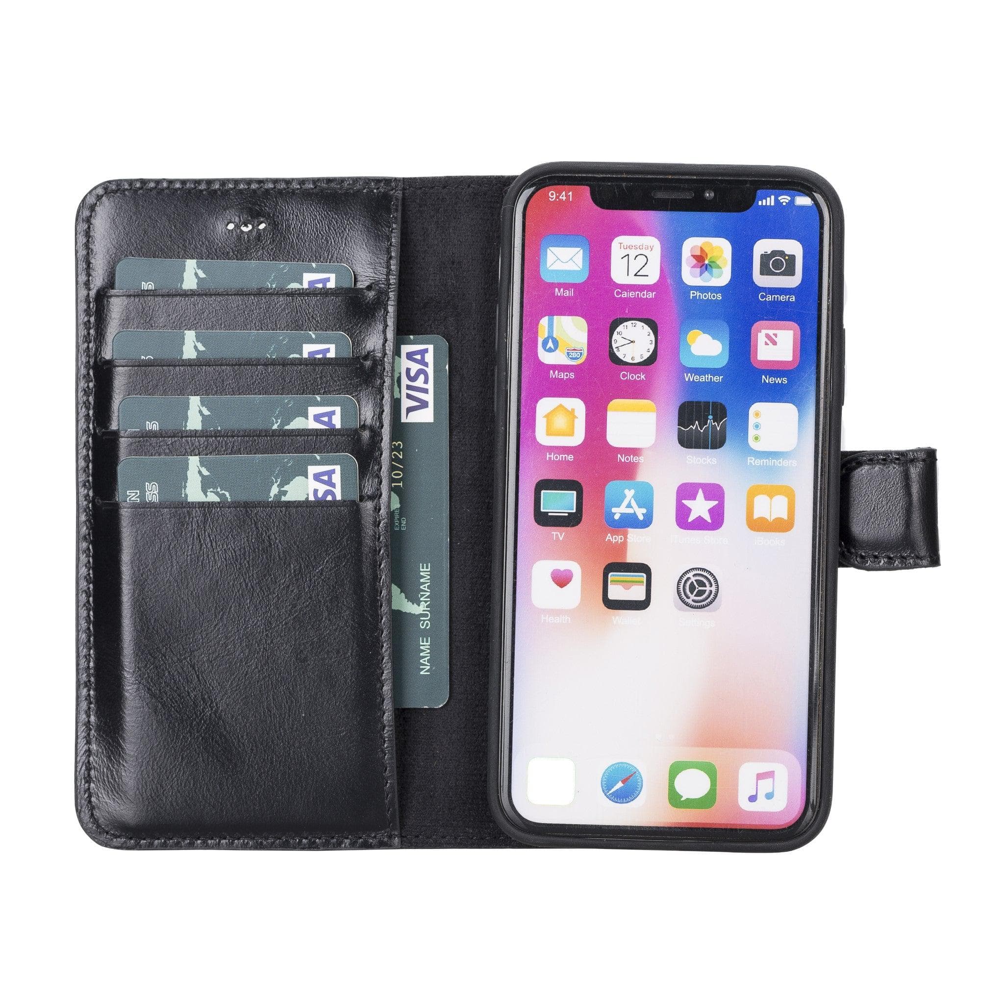 Magic iPhone XS Max Detachable Leather Wallet Case