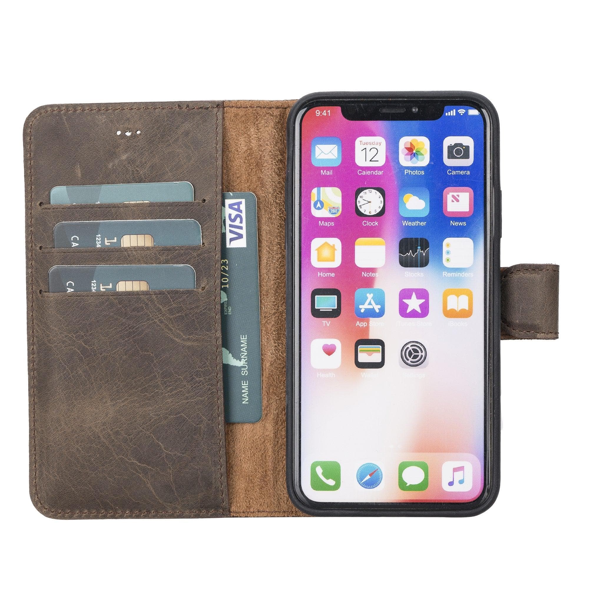 Magic iPhone XR Detachable Leather Wallet Case