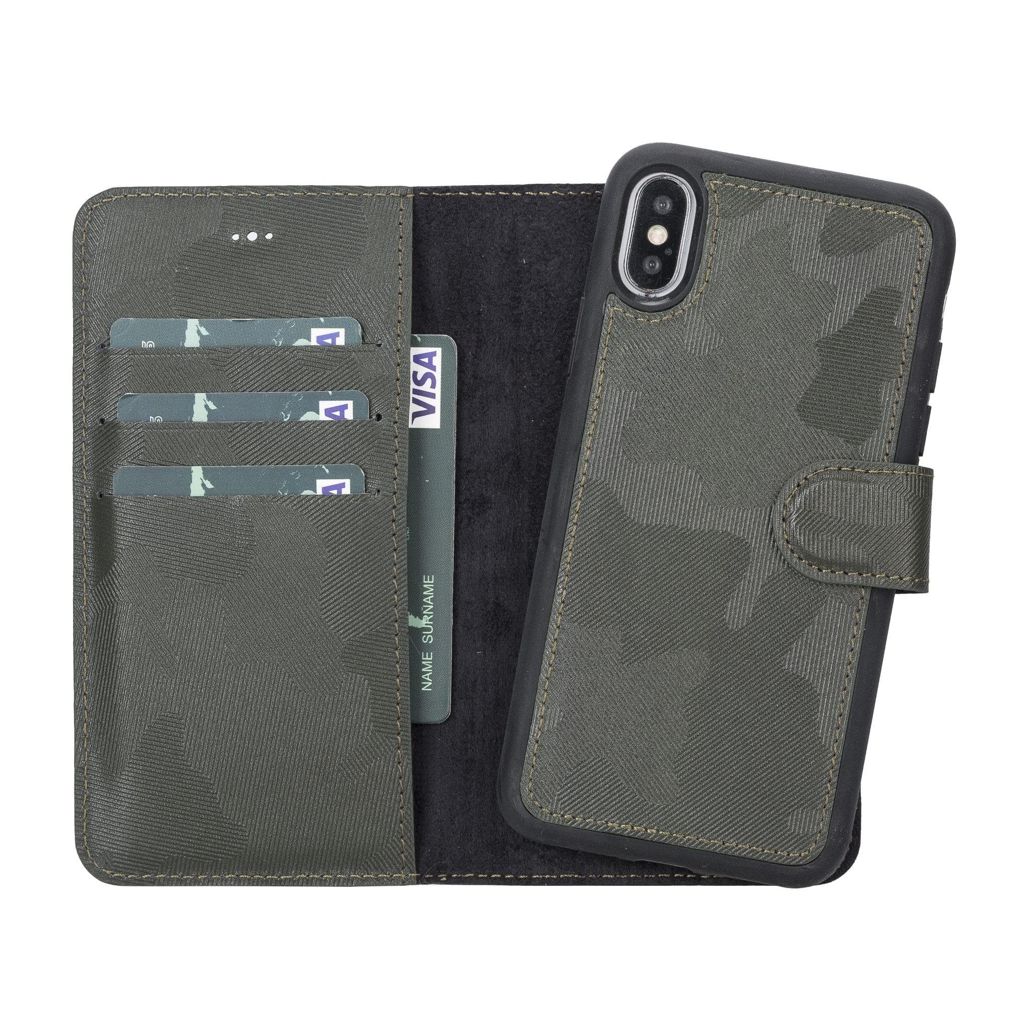 Magic iPhone XS Max Detachable Leather Wallet Case
