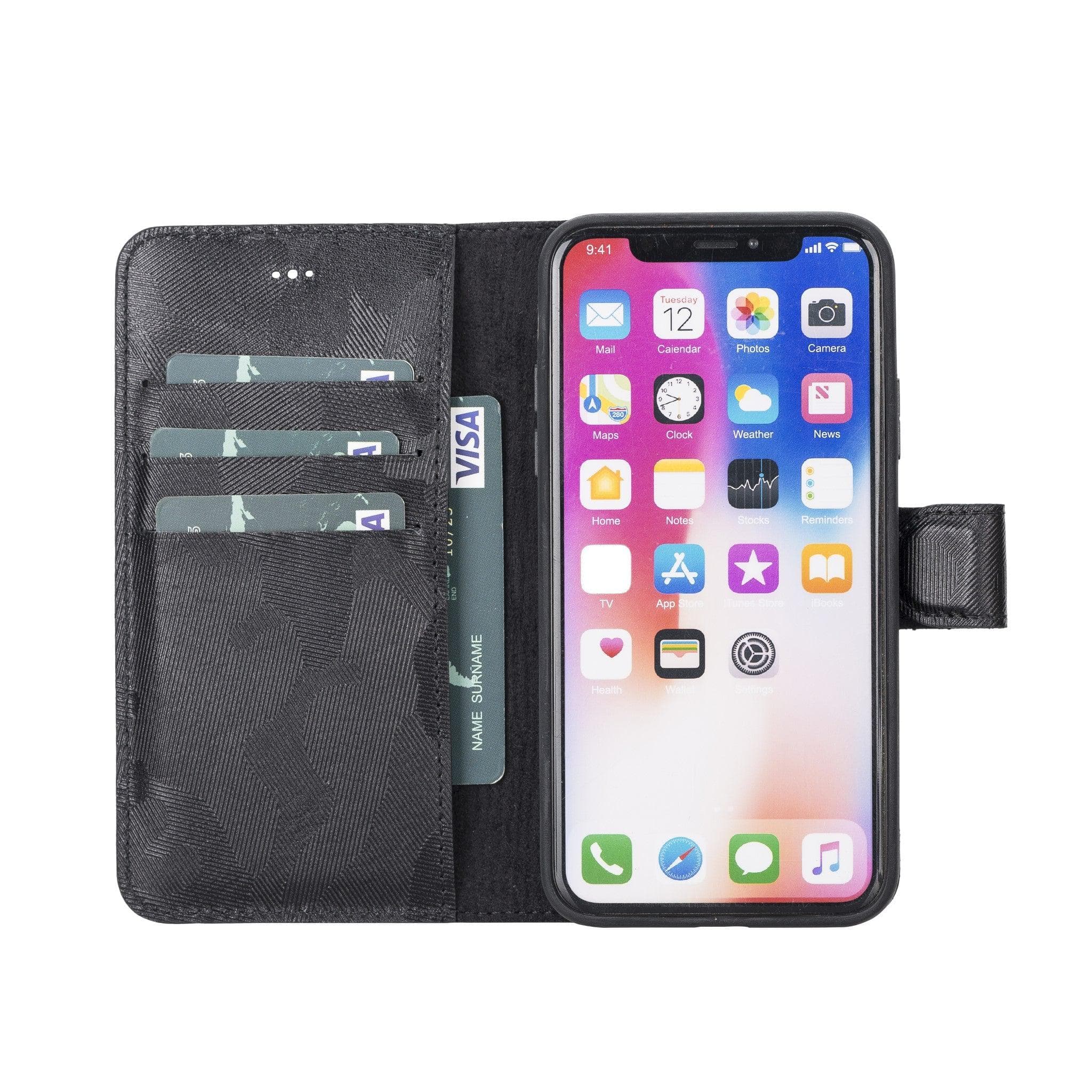 Magic iPhone XS Max Detachable Leather Wallet Case