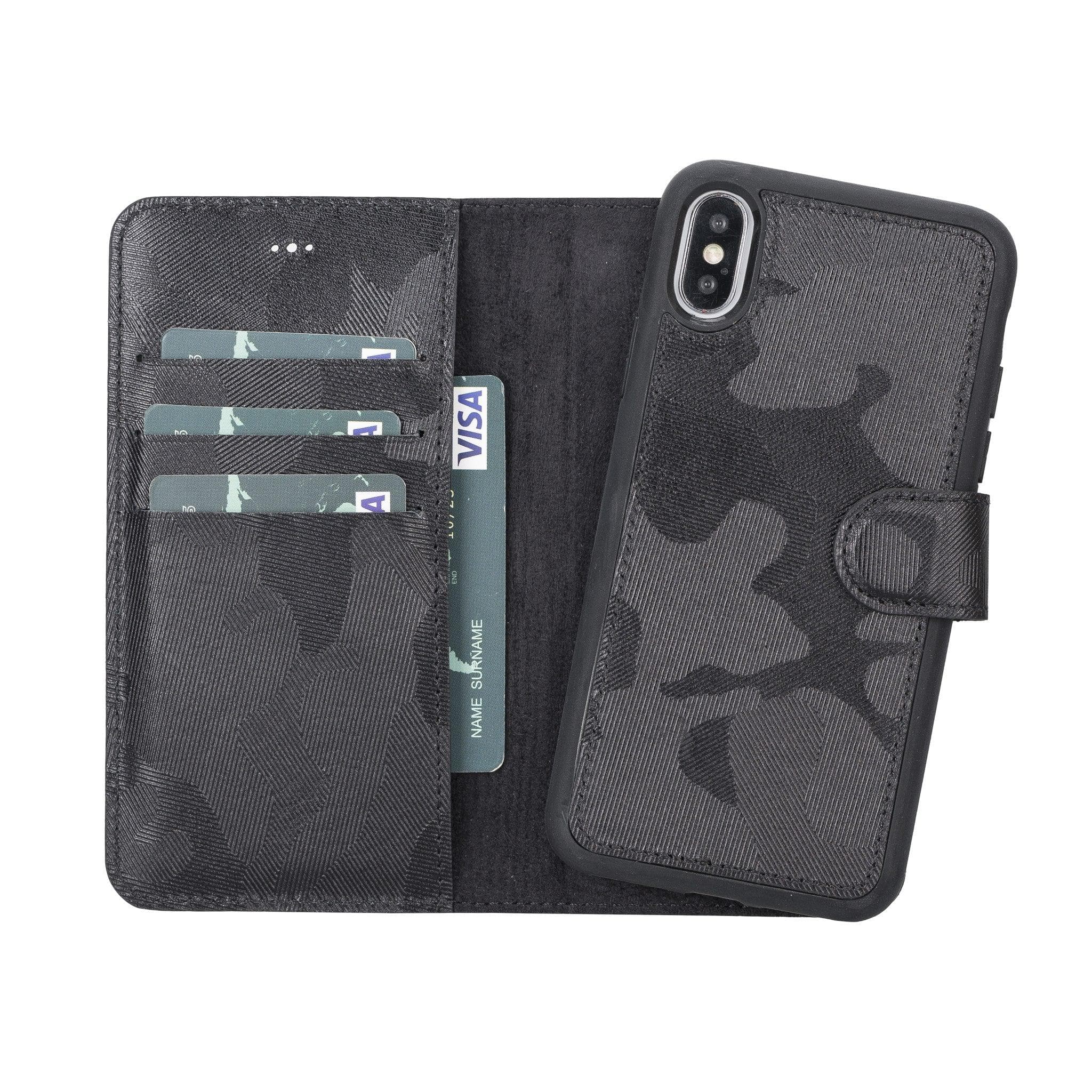 Magic iPhone XS Max Detachable Leather Wallet Case